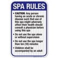 thumbnail image 1 of Missouri Spa Rules Sign, Complies With State Of Missouri Pool Safety Code, 12x18 Reflective Aluminum EGP, 1 of 1