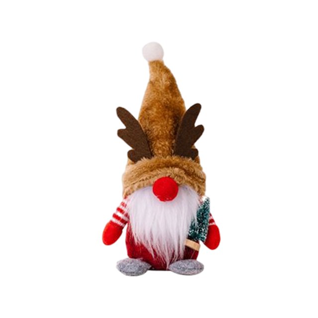Muñeco de gnomo Inteprter de Navidad accesorio pequeño juguete de peluche para vacaciones