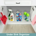 thumbnail image 4 of Sorbus 4 Pack Small Clear Plastic Storage Bins, Clear Organizer Bins with Handle for Kitchen, Pantry, Cabinet, Refrigerator, Craft, Toys, Clothes, Closet, Under Sink, Bathroom Organizers and Storage, 4 of 6