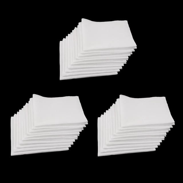 30 Unidades Pañuelos Cuadrado de en Turbante Clásico para Pintura y Escritura DIY 28x28cm Yinane Pañuelos de algodón para hombre