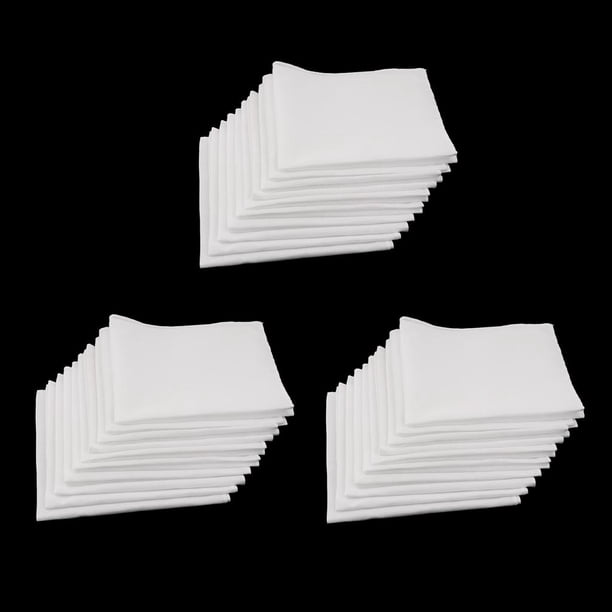 Pañuelos BLESIY 30 Unidades Cuadrado Clásico para Pintura y Escritura DIY 28x28cm