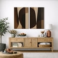 thumbnail image 5 of Canvas Print Geometric Abstract Wall Art Set of 2 Mid-Century Modern Decorative for Living Room Bedroom - 24"x36" x 2, 5 of 8