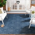 thumbnail image 2 of SAFAVIEH Courtyard Lauren Geometric Indoor/Outdoor Area Rug, Navy/Beige, 8' x 11', 2 of 7