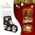 thumbnail image 6 of SKYSONIC Christmas Stocking Personalized Halloween Large Candy Stocking Hanging Gift Xmas Stockings Decoration 1 PC for Family Holiday Party Ornaments Decor Fireplace, 6 of 7