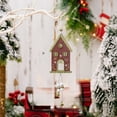 thumbnail image 4 of karymi Christmas Wooden House Long Hanging Ornament Christmas Tree Window Display Holiday Decoration Hanging Ornament Living Room Decor Limited Time Deal Limited Time Deal Shop All Savings, 4 of 6