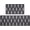 Boho-black, variant on Anti Fatigue Kitchen Mats for Floor 2 Piece Set, Waterproof & Non-Skid Boho Kitchen Rugs, Cushioned Kitchen Mat for Standing Washable Comfort Desk Kitchen Runners, 17x30 17x47