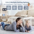 thumbnail image 4 of Uhome 12,000 BTU ASHRAE(7800BTU SACC) 400 Sq Ft Portable Air Conditioner/Heater, White, 4 of 9