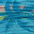 thumbnail image 2 of Serviette de plage en coton Palmier bleu sarcelle HOMETRENDS, 2 of 6