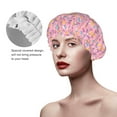 thumbnail image 5 of Donut crumbs Shower Cap, Reusable Bath Hair Hat for all Hair Lengths Hair Cover with Elastic Band Double Waterproof Layers Bathing Hat, 5 of 5