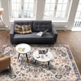 thumbnail image 4 of Area Rugs Indoor Non-Slip Rectangle Rug 2.7x5 Ft Boho Tribal Vintage Style Flowers Rug Rubber Backing Floor Mats Non Shedding Home Decor Carpet for Entryway Living Room, 4 of 8