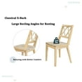 thumbnail image 4 of Churanty Farmhouse 5 Piece Modern Rubberwood Dining Table Set, Espresso, 4 of 17