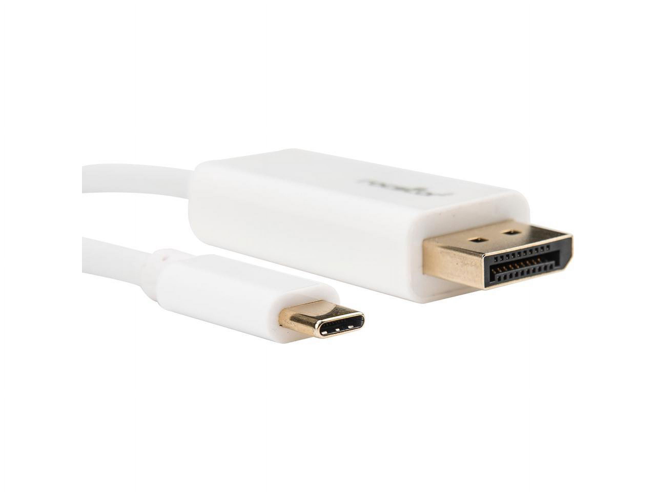 Rocstor Premium 6ft / 2m USB Type C to DisplayPort 4K Cable, White