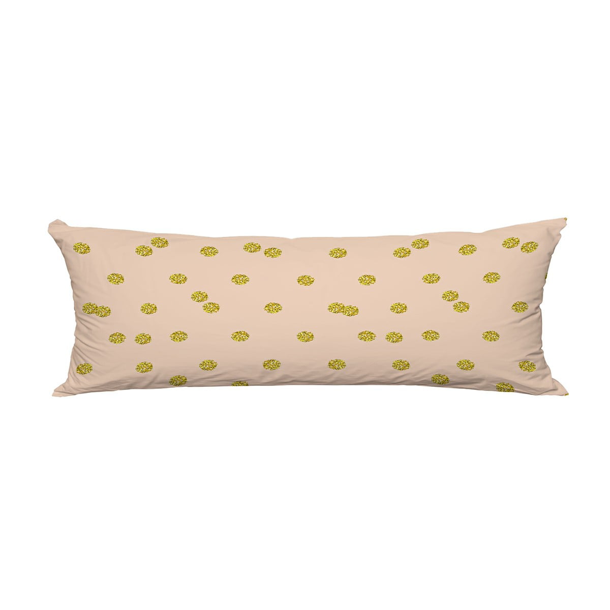 gold polka dot pillowcase