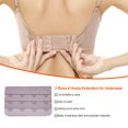 thumbnail image 3 of Extension Strap Bra Extenders Buckle 4 Hook Breathable Accessories Replacement Gadgets Brassiere Practical Accessories Adjustable Replacement 3 Rows Underwear gray purple, 3 of 5
