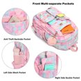thumbnail image 2 of Girls Backpack Aesthetic Backpack for Teen Girl Cute School Bag Bookbag Anime School Backpacks for Girls,Light Pink, 2 of 6