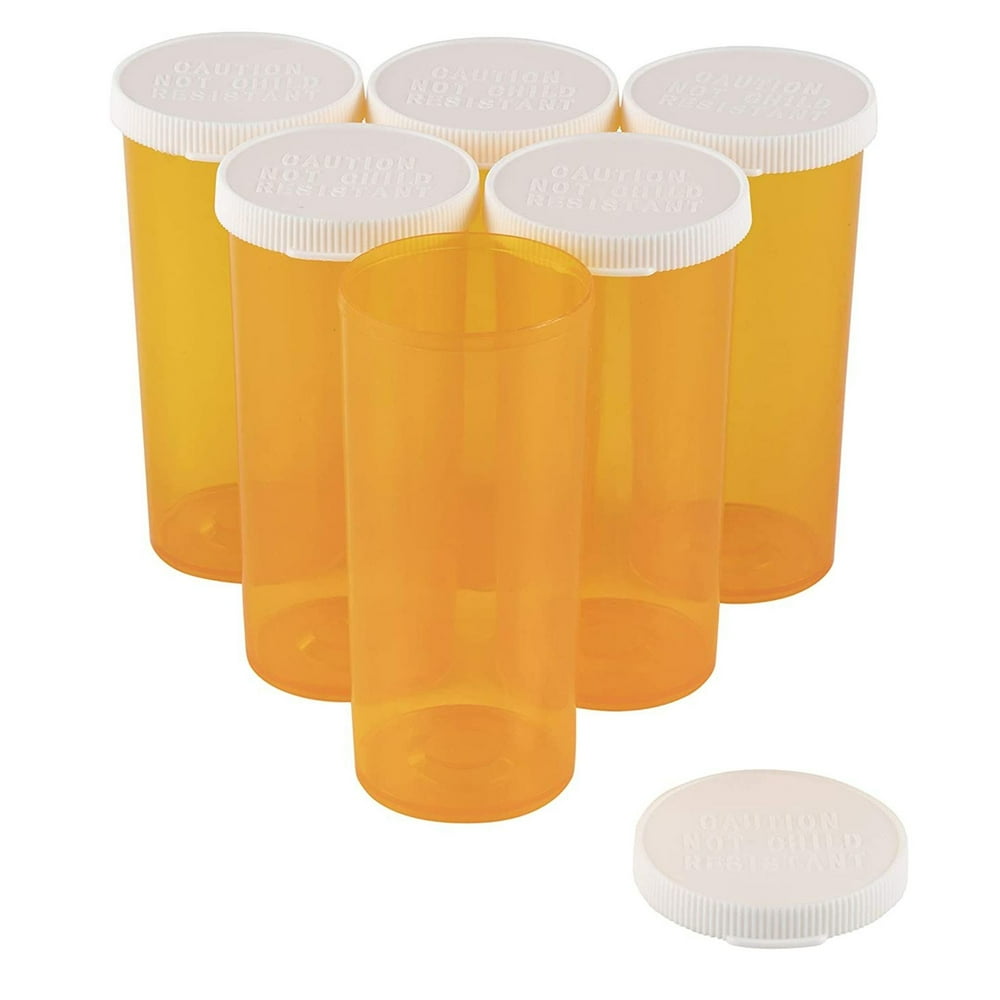 Empty Prescription Pill Vial Container 30 Dram Bottles (50 Count
