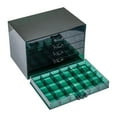 thumbnail image 1 of Organizador de joyería Caja de almacenamiento de uñas 120 cuadrículas Gabinete de contenedor de organización para anillos Beeds Parring oscuro, 1 of 10