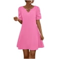 thumbnail image 2 of LOVZFMLL Robe Imprimée pour Femme Rose Vif G, 2 of 8