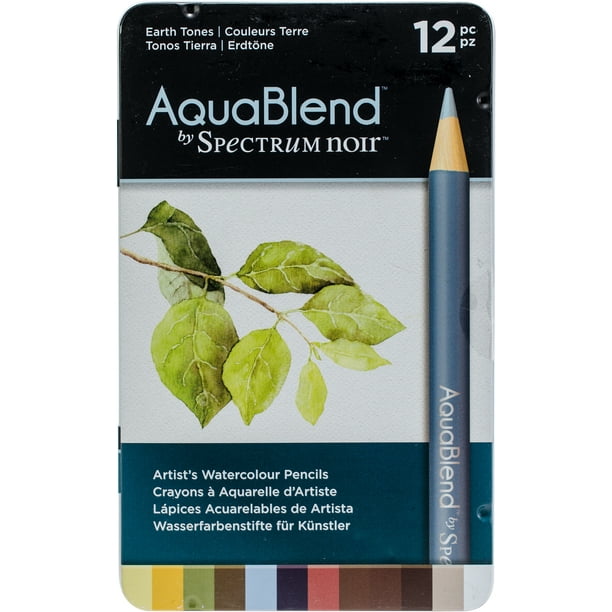 Spectrum Noir Aquablend Crayons 12Pcs-Earth Teintes