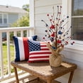 thumbnail image 4 of Patriotic Independence Day Artificial Decorative Tree, Red White Blue Star Floral Table Centerpiece, Plastic, 50 cm, Multicolor, 1 pc, 4 of 6