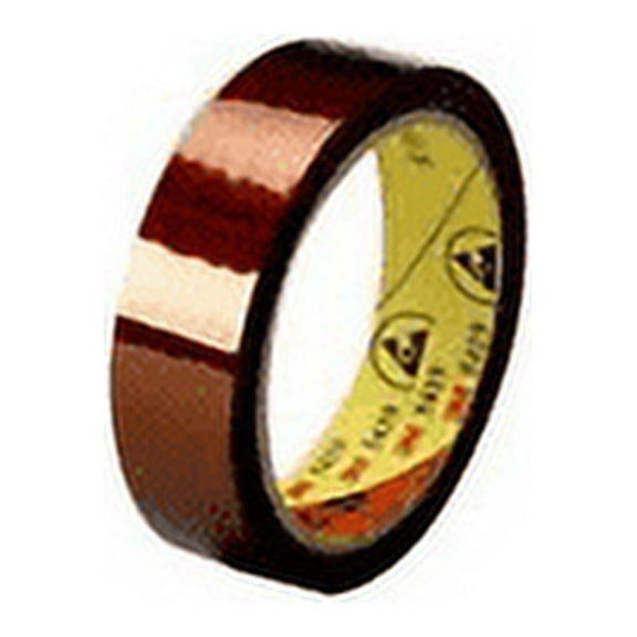 3M Low-Static Polyimide Film Tape 5419 Gold, 1/2 in x 36 yds x 2.7 mil