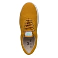 thumbnail image 4 of MaCae Unisex Wool Lace Up Fashion Shoe With Unique Sole, Wool Shoes, Casual Work Shoes, Travel Shoes, Low Top Sneakers - Mustard Yellow/Toucans, 5M/7W, 4 of 7
