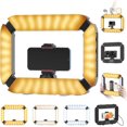 thumbnail image 1 of Smartphone Video Rig PICTRON U200 Anillo de luz LED portátil Luz para selfies Estabilizador de video para cámara, teléfono inteligente, Gopro, YouTube, configuración, cine, maquillaje, vlogging, 1 of 5