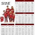 thumbnail image 4 of Family Matching Christmas Pajamas Set,Christmas Printed Red Long Sleeve Sleepwear, Soft Holiday PJs for Family Members of All Ages Great for Christmas Photos & Holiday Celebrations, 4 of 5