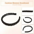 thumbnail image 4 of Unique Bargains Thick Braided Headbands Non-slip Fashion Headbands Twisted Braid Knotted Hair Hoop for Women Dark Brown, 4 of 7