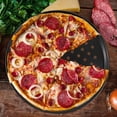 thumbnail image 2 of Bandeja de acero para pizza para horno, bandeja para pizza crujiente con agujeros de 30 cm, bandeja redonda antiadherente para horno, bandeja perforada de acero al carbono para hornear pizza en casa,, 2 of 8