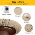 thumbnail image 3 of Elastic Fitted Round Tablecloth, Black Khaki Waterproof Stretch Table Cover for 36"-44" Tables, Spring Flora Washable Outdoor Tablecloths for Patio, Picnic, Camping, 3 of 9