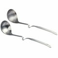 thumbnail image 1 of GOOHOCHY 2pcs cuchara ranurada cuchara de sopa cuchara de sopa de acero inoxidable skimmer utensilio de cocina, 1 of 5