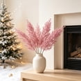 thumbnail image 4 of Glitter Leaf Spray Stem, Artificial Holiday Floral Pick, 4 of 5