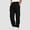 Black, variant on Men's Casual Hop Track Pants Solid Color Workout Tapered Design With Functional Pocket For Streetwear Comfort Men's Comfortable Lightweight Hiking Pants Kids Pull On Sweatpants