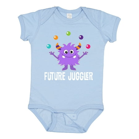 

Inktastic Juggling Monster Future Juggler Gift Baby Boy or Baby Girl Bodysuit