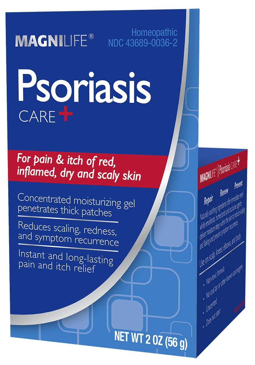 MagniLife Psoriasis Care+ Gel Moisturizing, Pain, Itching, Dry and Scaly Skin Relief (1