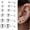 Silver-Ball 6pcs, variant on 6 Pairs Stud Earrings Set for Women 925 Sterling Silver Post Hypoallergenic 14K Gold Plated Ball Tiny Cz Flatback Piercings Jewelry Set for Women Trendy
