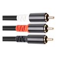 thumbnail image 2 of Cable Adaptador 1 Rca A 2 Rac De Audio Subwoofer, 2 of 8