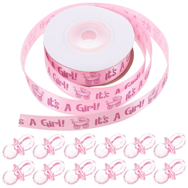 WORGEOUS 100 Uds. Mini chupetes para bebé, chupete para bebé con cinta, recuerdos para Baby Shower