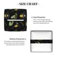 thumbnail image 5 of Sikiie Bee Floral Leather Tissue Box Cover Square, tissue box holder, Tissue Box with Bottom Belt-5.2”x5.2”x5.2”, 5 of 7