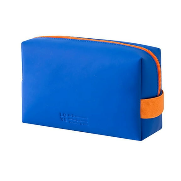 Washranp Women Cosmetic Bag,Spliced Waterproof Large Capacity Travel Storage Handbag with Zipper