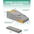 thumbnail image 4 of Knee Pillow for Knee Replacement Surgery, Memory Foam Knee Leg Elevation Pillow for After Surgery Recovery, Leg Pillow Surgery Recovery Equipment for Sciatica Lower Back Hip Ankles, 4 of 11