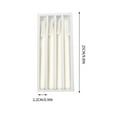 thumbnail image 4 of Taotanxi 4 PCS Sea Salt Vanilla Scented Blue Color Scented Taper Candles Smokeless Candle Long Candles Wax Colored Taper Candles for Decor Wedding Festival and Special Occasions,10 INCH (White), 4 of 5