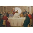 thumbnail image 2 of Tom Von Dreger 14x11 Gold Ornate Wood Frame and Double Matted Museum Art Print Titled - The Last Supper (1916), 2 of 4