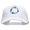 White, variant on Purple Wreath Five Panels Pro Style Trucker Mesh Cap - Grey OSFM