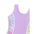 thumbnail image 6 of Shadoumai Girls Swimsuit One Piece Size 8 Front Criss Cross Tankini Lightweight Color Block Bathing Suit Beach Swimwear Ruched Adjustable Strap, 6 of 6