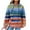 Blue, variant on Edvintorg Hoodies Women Casual Printing Long Sleeve Drawstring Hooded Sweatshirts Plu Size T-Shirt Blouse Pullover Tops With Pockets