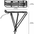 thumbnail image 4 of HLONK Bicycle Cargo Rack Adjustable Bicycle Carrier Luggage Rear Rack Good Built Well Very Strong Easy to install, 4 of 4