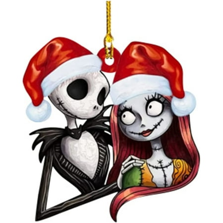 

Nightmare Before Christmas Cat and Sally Christmas Pendant for Home Christmas Tree Decoration
