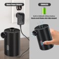 thumbnail image 4 of Bomba eléctrica recargable por USB con indicador de batería, bomba de aire eléctrica con 3 boquillas de aire para colchón inflable, almohada, cama, barco, 4 of 5